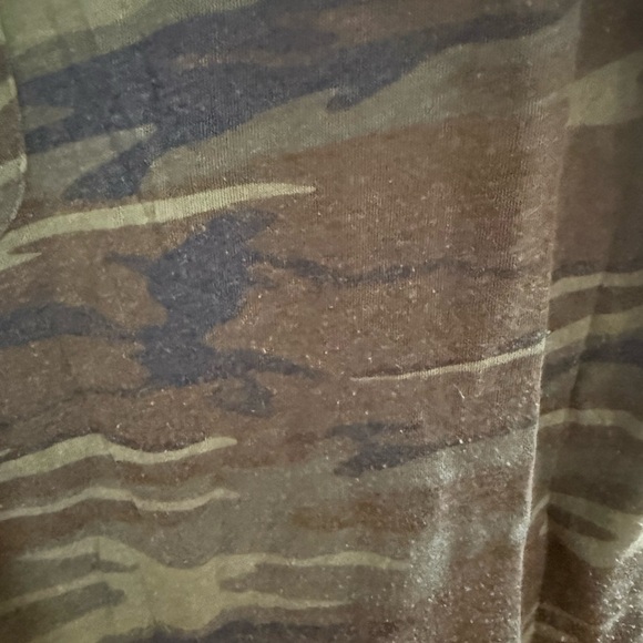 Z Supply Olive Camo V-Neck Pocket Tee - Picture 3 of 4